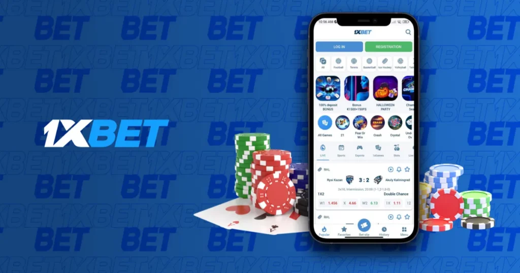 1xBet Bangladesh mobile app main page