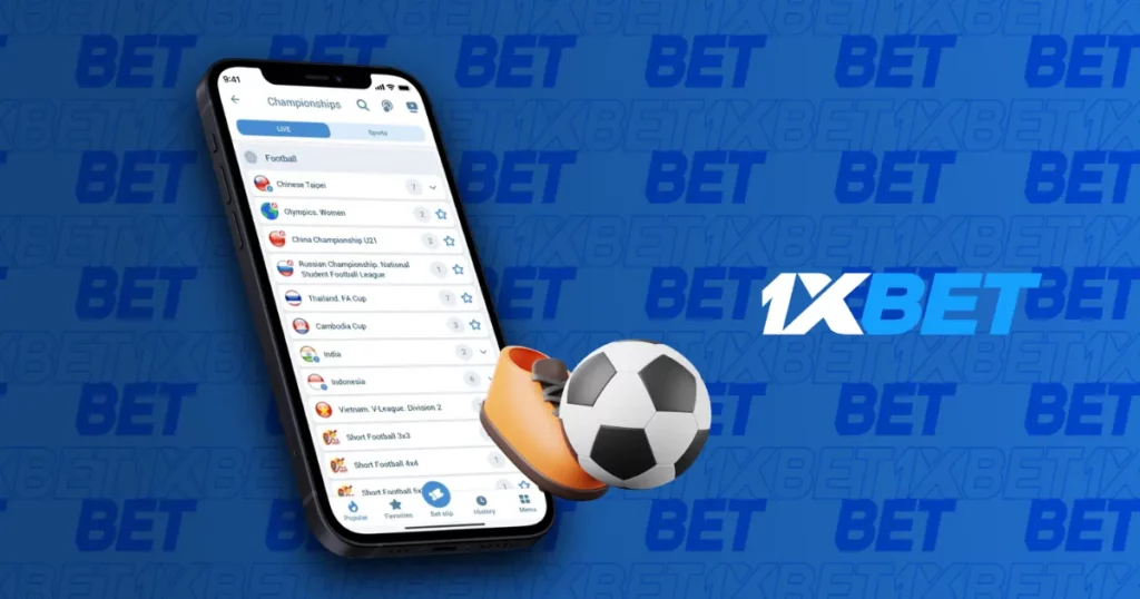 Sports Betting Section in the mobile App from 1xBet Bangladesh