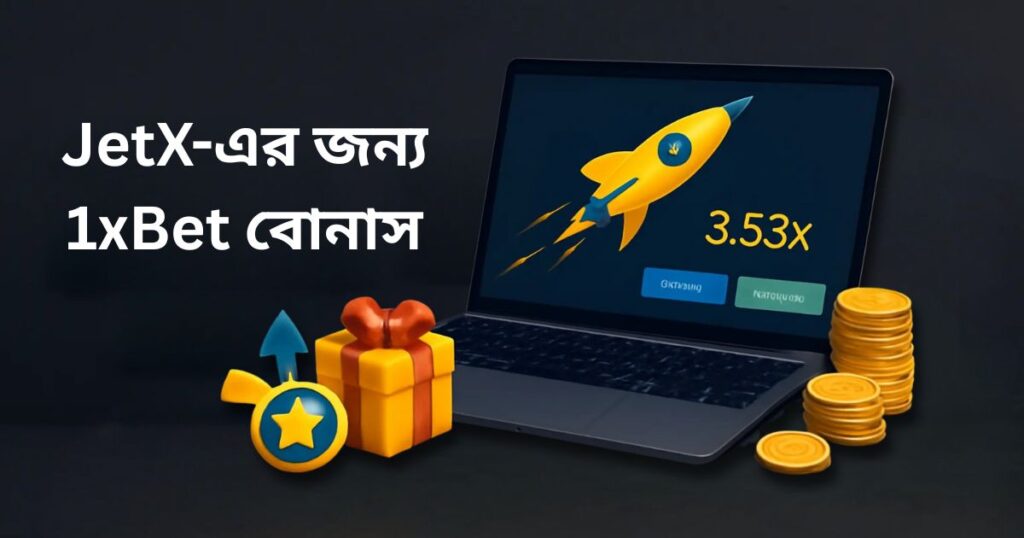 1xBet এ JetX গেমের বোনাস